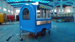 Lebensmittelanhänger Mini Food Truck, Glasschiebefenster, Pool, Strom, Theke, kann angepasst werden 2300 * 1650 * 2450 mm