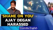 Ajay Devgan's car blocked by farmers' supporter outside Filmcity: Watch | Oneindia News
