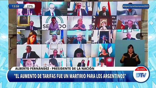 Las definiciones del presidente sobre las tarifas ante la Asamblea Legislativa
