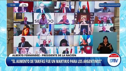 Las definiciones del presidente sobre las tarifas ante la Asamblea Legislativa
