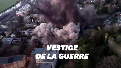 Download Video: Une bombe de la Seconde Guerre Mondiale déclenchée volontairement en Angleterre