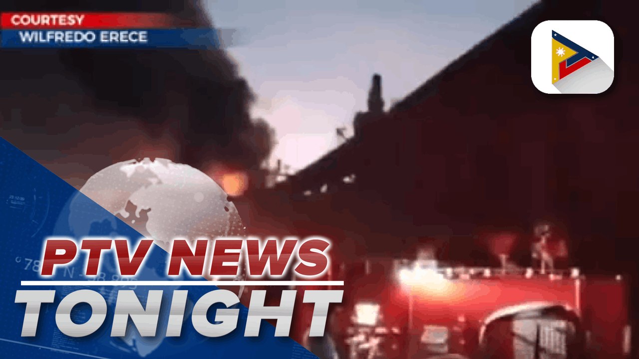 Two abandoned ships in Navotas City catch fire