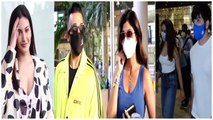 Shilpa Shetty, Raj Kundra, Dheeraj Dhoopr with wife & Amyra Dastur snapped at the Airport