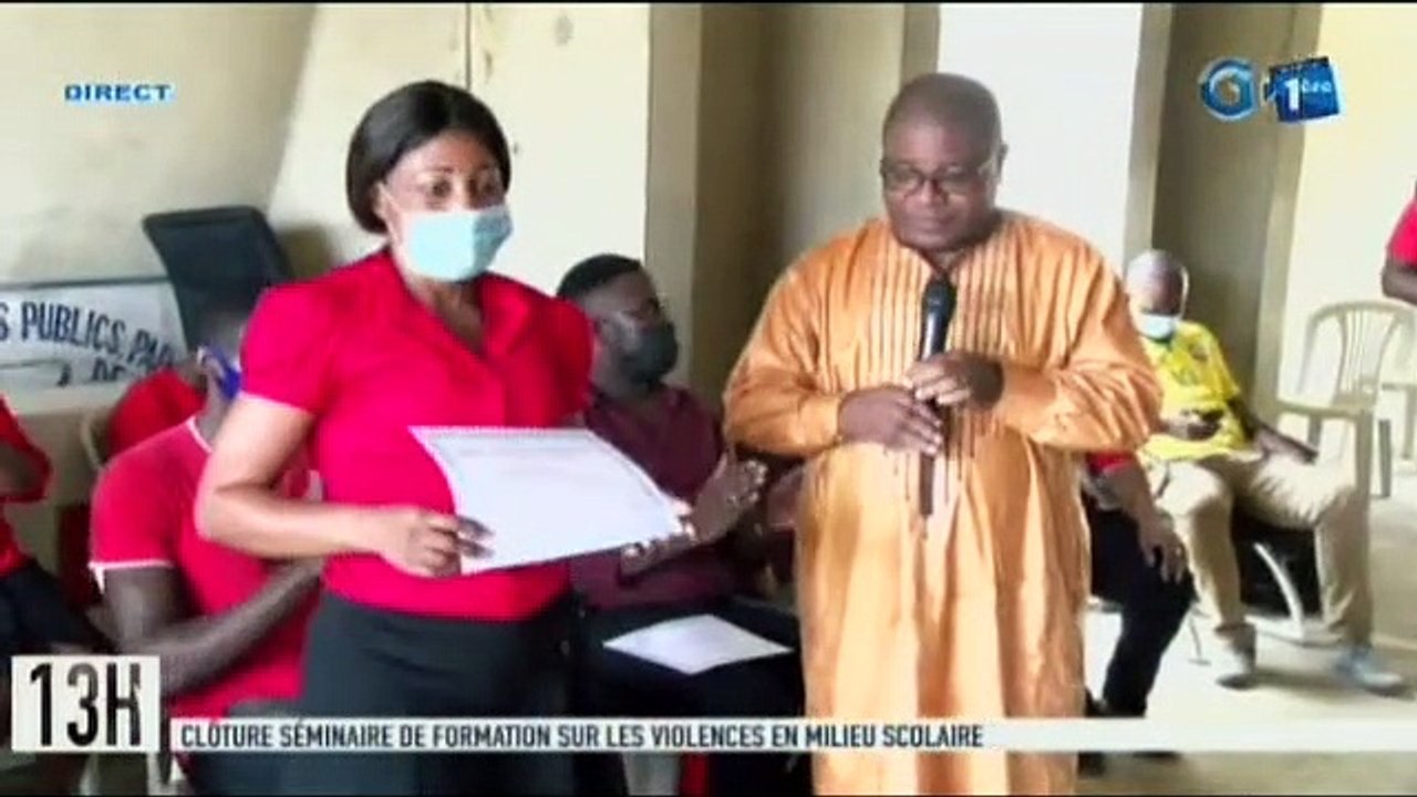 RTG/  Fin de la formation sur les violences en milieu scolaire