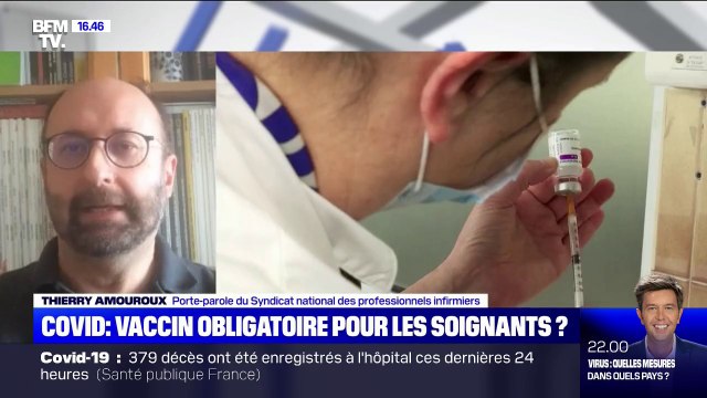 Thierry Amouroux: On ne propose aux soignants que le vaccin AstraZeneca, qui est le vaccin le moins efficace