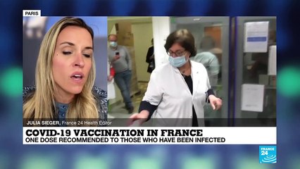 France recommends single vaccine dose for people who have had Covid-19
