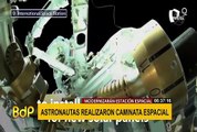 NASA: dos astronautas realizan caminata en la Estación Espacial Internacional