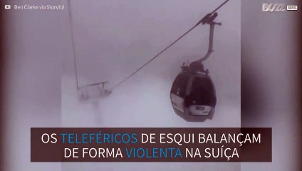 Ventos fortes põem em risco população nos resorts de esqui na Suíça