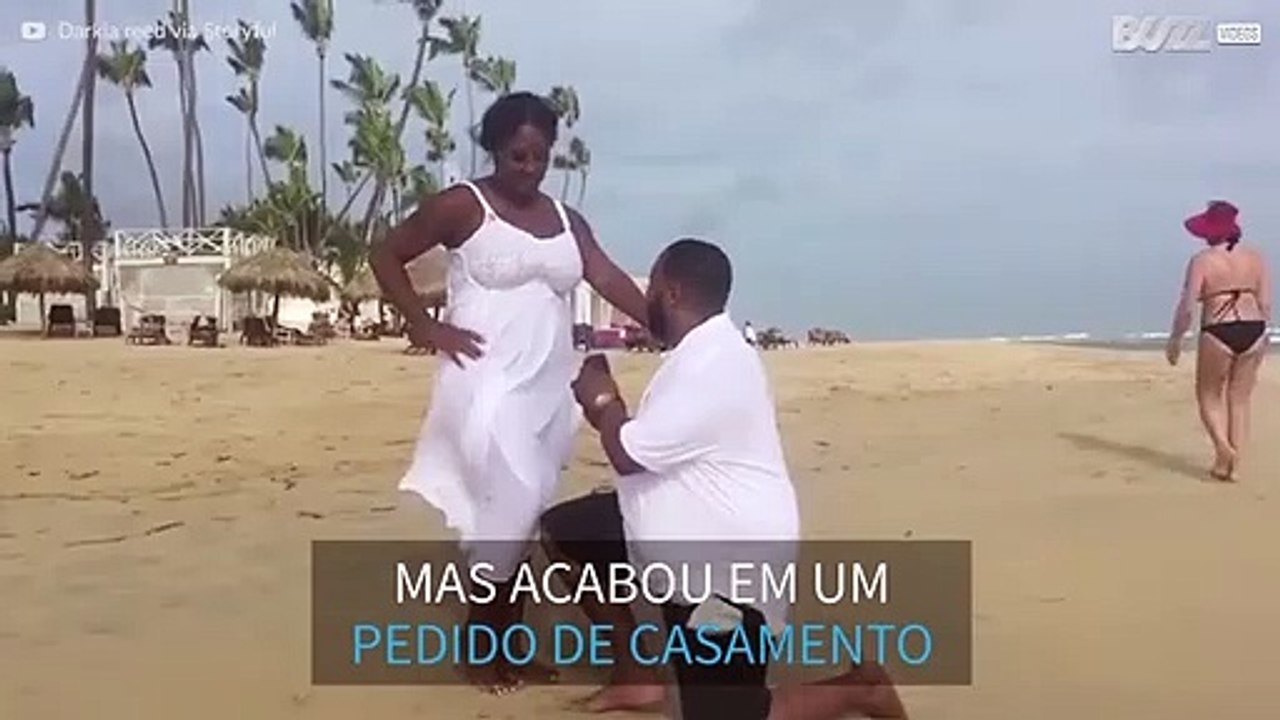 Era somente uma foto, mas virou um pedido de casamento