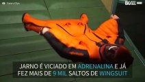 Atleta bate recorde mundial ao voar com wingsuit durante 6 horas e meia