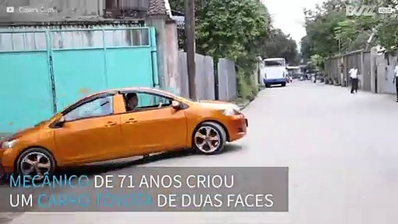 Mecânico cria automóvel bizarro de "duas faces"