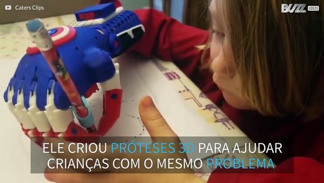 Menino de 5 anos cria próteses 3D para crianças com deformidades