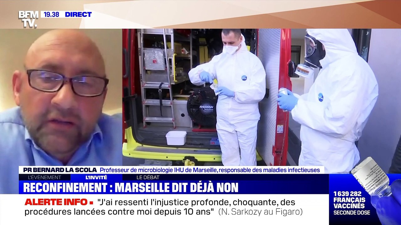 Pr Bernard La Scola: "On a de moins en moins de cas sur l'ensemble du département des Bouches-du-Rhône" - 02/03