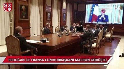 Descargar video: Erdoğan, Fransa Cumhurbaşkanı Macron ile görüştü