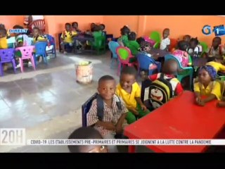 RTG/ Covid-19 - Sensibilisation des élèves du primaire