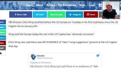 Seriously?…Director Chris Wray No Evidence of “Fake Trump Supporters”