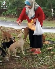 baiknya makcik ni.  ..