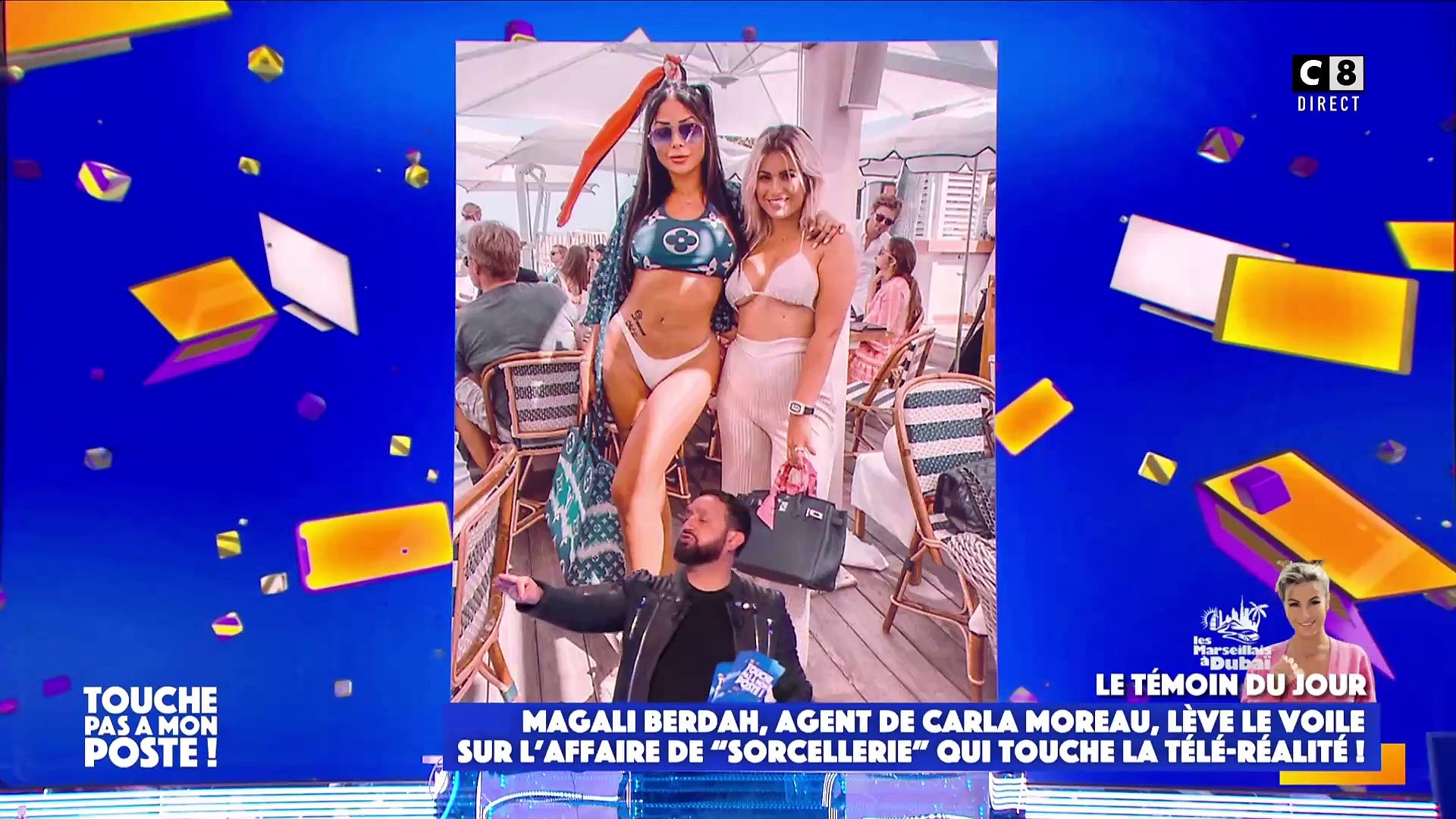 Elsa Moreau Sœur De Carla Moreau Magali Berdah fait des révélations dans "Touche pas à mon poste" sur les  raisons pour lesquelles Kevin Guedj s'est rendu à Dubaï après le scandale  concernant sa fiancée Carla Moreau et la