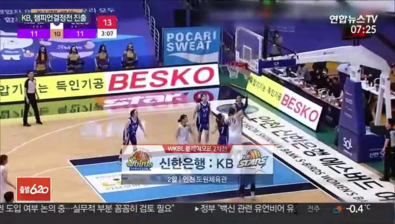 KB 챔프전 선착…박지수, 2경기 연속 20·20