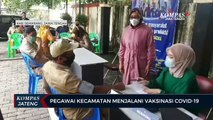 Pegawai Kecamatan Ungaran Timur Menjalani Vaksinasi Covid-19