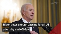 Biden vows enough vaccine for all US adults by end of May, and other top stories in general news from March 03, 2021.