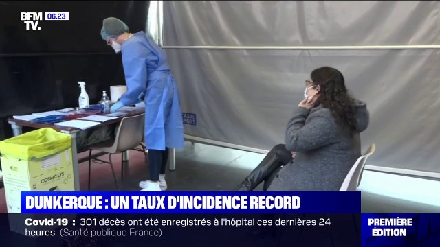 Covid-19: 1039 cas pour 100.000 habitants, un taux d'incidence record à Dunkerque