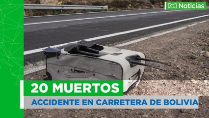 Una veintena de muertos en accidente de tránsito por lluvias en Bolívia