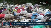 Tidak Kunjung Diangkut Sampah Keluarkan Aroma Busuk