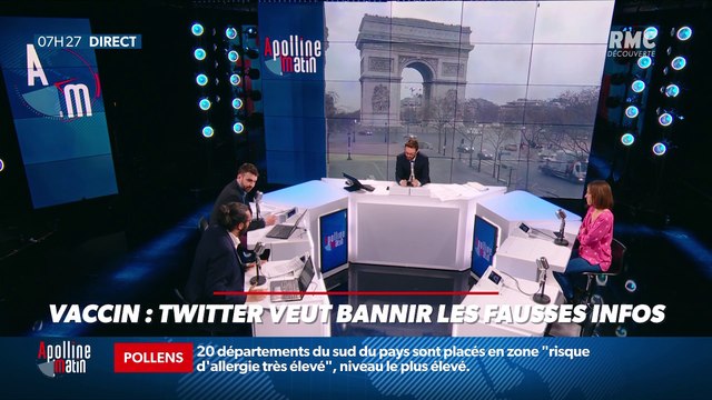 #Magnien, la chronique des réseaux sociaux : Twitter veut bannir les fausses infos sur le vaccin - 03/03