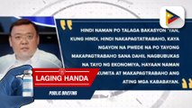 Laging Handa | Sec. Roque, nilinaw ang kanyang pahayag tungkol sa holidays
