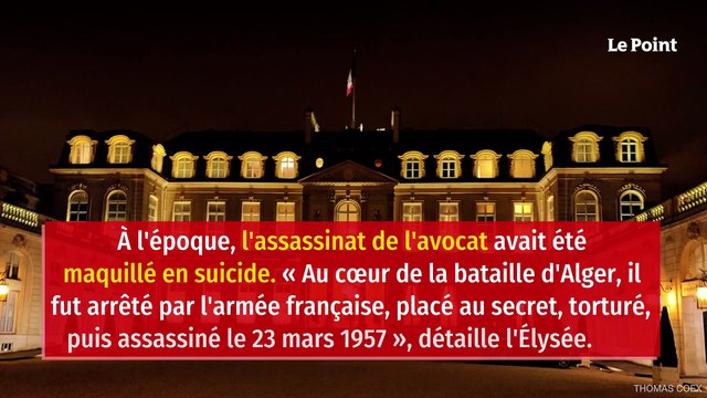 Guerre d’Algérie : Macron reconnaît l’assassinat d’Ali Boumendjel