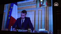 Cumhurbaşkanı Erdoğan, Fransa Cumhurbaşkanı Macron ile video konferans aracılığıyla görüştü