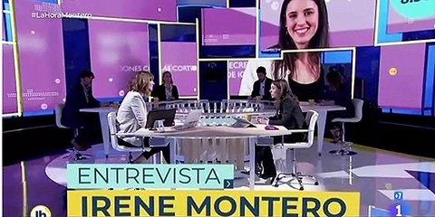 Así 'sufre' Mónica López para 'entrevistar' a la ociosa Irene Montero: "Le tengo que preguntar por la vacunación de las infantas..."