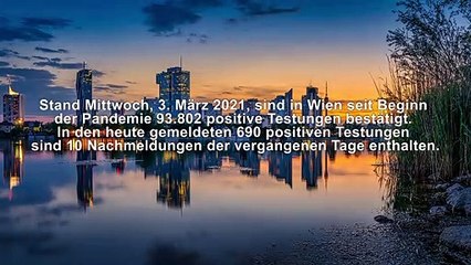 Wien Corona Kennzahlen Mittwoch 3.März 2021