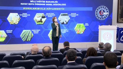 Milli Eğitim Bakanı Ziya Selçuk, Hayat Boyu Öğrenme Genel Müdürlüğünün “Kurslarımızla Köylerdeyiz” programında konuştu