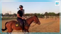 Vicky Kaushal shares glimpse from horse riding session, says 'Back to Basics'