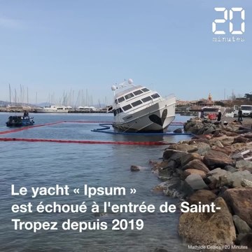 Saint-Tropez: L'épave de l’«Ipsum», un yacht échoué, va être démantelée