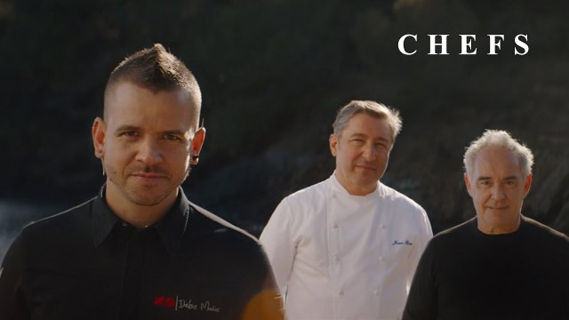 “CHEFS”, con Ferran Adrià, Joan Roca, Dabiz Muñoz. Estrella Damm 2021