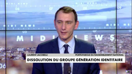 Dissolution de Génération identitaire : «C’est très grave pour la démocratie», déclare Laurent Jacobelli