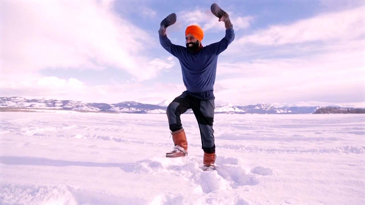 Dancing for joy: Canadian celebrates Covid-19 vaccination with Bhangra dance on frozen lake