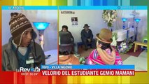 Velorio de Gemio Esteban, falelcido en la tragedia en El Alto