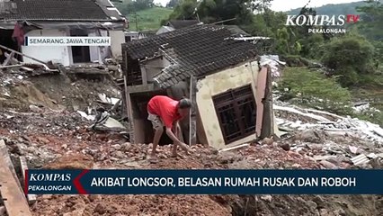Akibat Longsor, Belasan Rumah Rusak dan Roboh