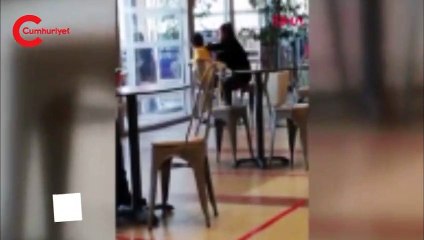 AVM'de dehşete düşüren olay! Cep telefonuyla görüntülendi