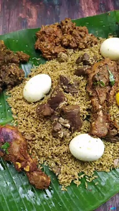 Mutton & eggs biryani