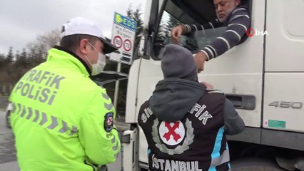 - Arnavutköy’de hafriyat kamyonlarına yönelik denetim