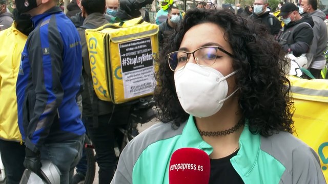 Más de 2.000 'riders' reclaman al Gobierno su derecho a elegir ser asalariado o autónomo