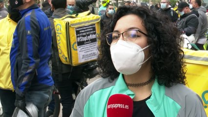 Más de 2.000 'riders' reclaman al Gobierno su derecho a elegir ser asalariado o autónomo