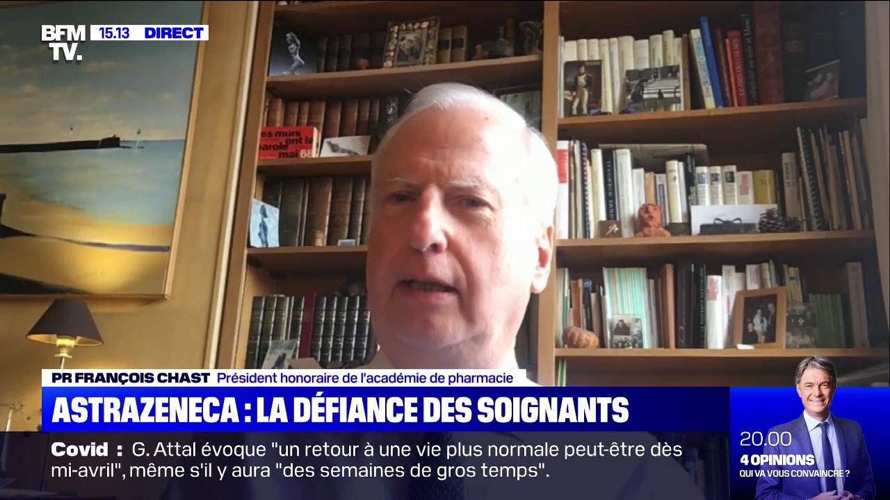 Le professeur François Chast "souhaite que les pouvoirs publics rendent la vaccination obligatoire" pour tous les soignants