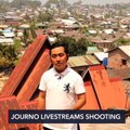Shots fired as Myanmar journalist livestreams police raid to detain him