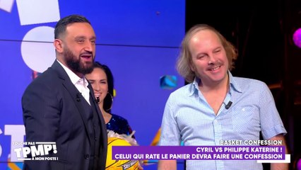 Le match de basket entre Cyril Hanouna et Philippe Katerine dans TPMP